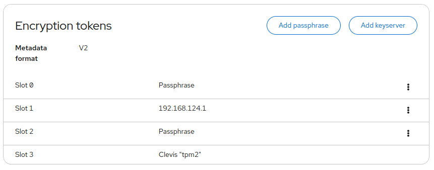 screenshot of support for stratis "v2" pools